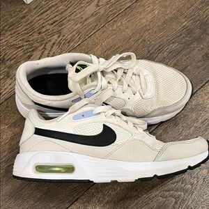 Nike white and Black Athletic Shoes